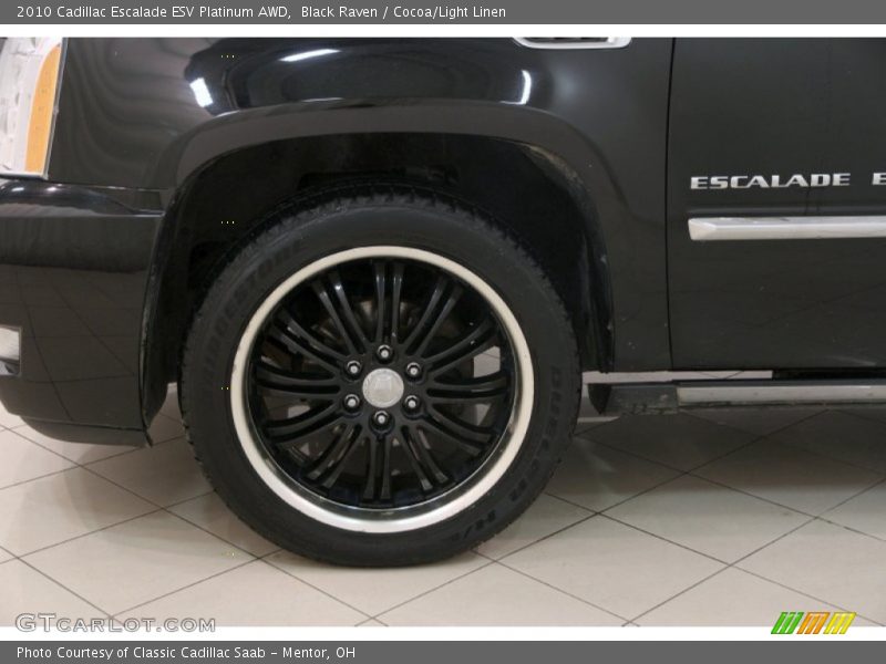 Black Raven / Cocoa/Light Linen 2010 Cadillac Escalade ESV Platinum AWD