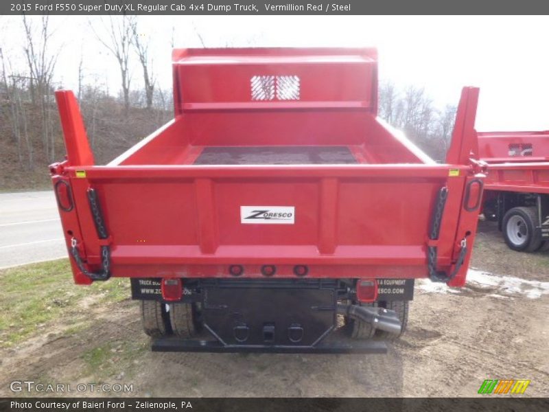 Vermillion Red / Steel 2015 Ford F550 Super Duty XL Regular Cab 4x4 Dump Truck