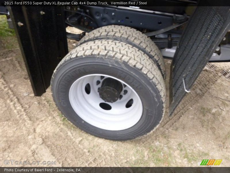 Vermillion Red / Steel 2015 Ford F550 Super Duty XL Regular Cab 4x4 Dump Truck