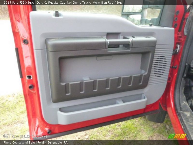 Vermillion Red / Steel 2015 Ford F550 Super Duty XL Regular Cab 4x4 Dump Truck