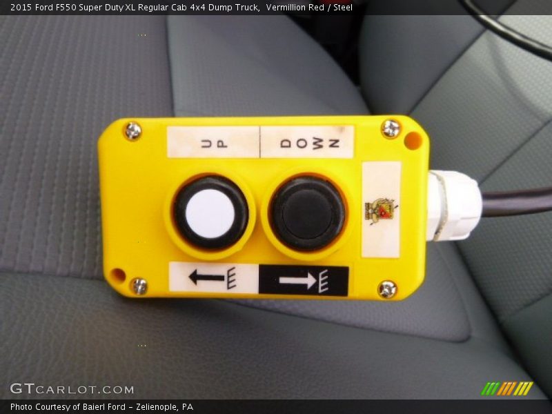 Vermillion Red / Steel 2015 Ford F550 Super Duty XL Regular Cab 4x4 Dump Truck