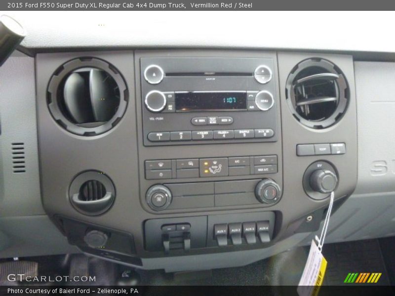 Vermillion Red / Steel 2015 Ford F550 Super Duty XL Regular Cab 4x4 Dump Truck