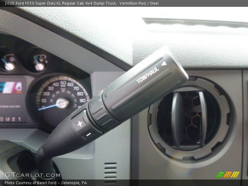 Vermillion Red / Steel 2015 Ford F550 Super Duty XL Regular Cab 4x4 Dump Truck