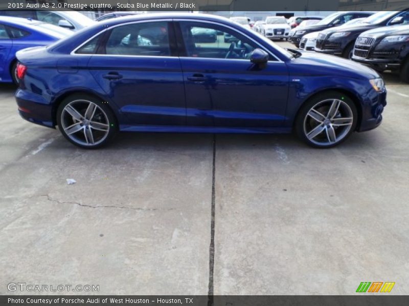 Scuba Blue Metallic / Black 2015 Audi A3 2.0 Prestige quattro