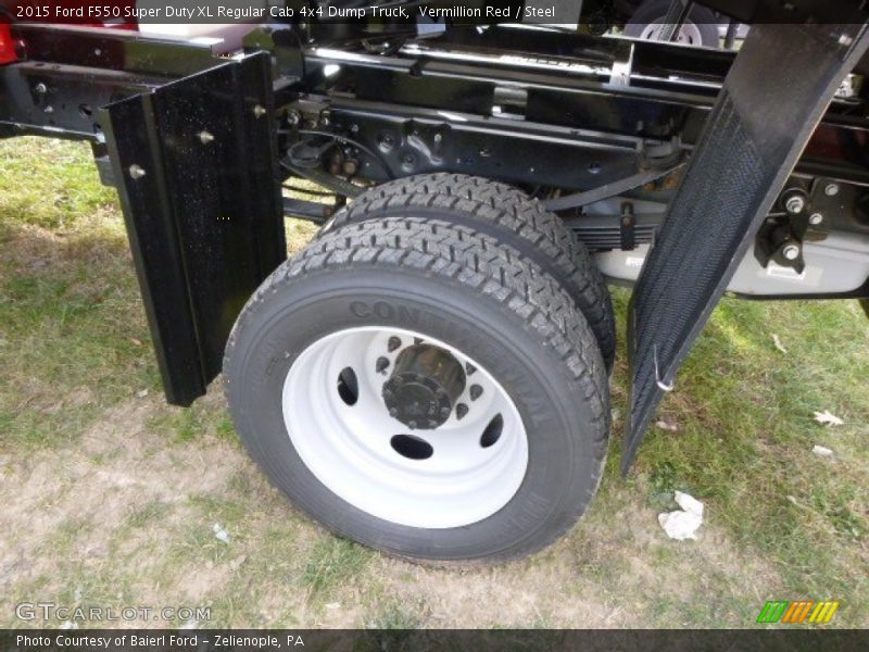 Vermillion Red / Steel 2015 Ford F550 Super Duty XL Regular Cab 4x4 Dump Truck