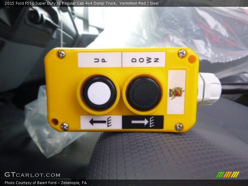 Vermillion Red / Steel 2015 Ford F550 Super Duty XL Regular Cab 4x4 Dump Truck