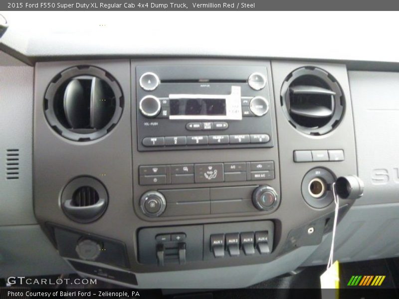 Vermillion Red / Steel 2015 Ford F550 Super Duty XL Regular Cab 4x4 Dump Truck