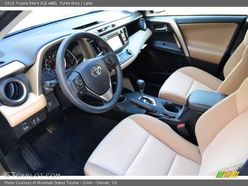  2015 RAV4 XLE AWD Latte Interior