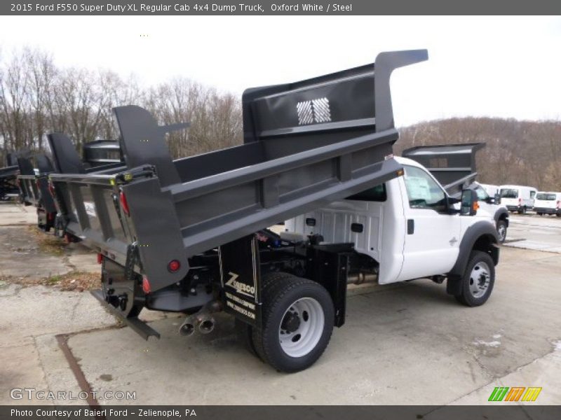 Oxford White / Steel 2015 Ford F550 Super Duty XL Regular Cab 4x4 Dump Truck