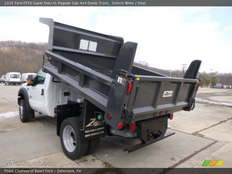 Oxford White / Steel 2015 Ford F550 Super Duty XL Regular Cab 4x4 Dump Truck