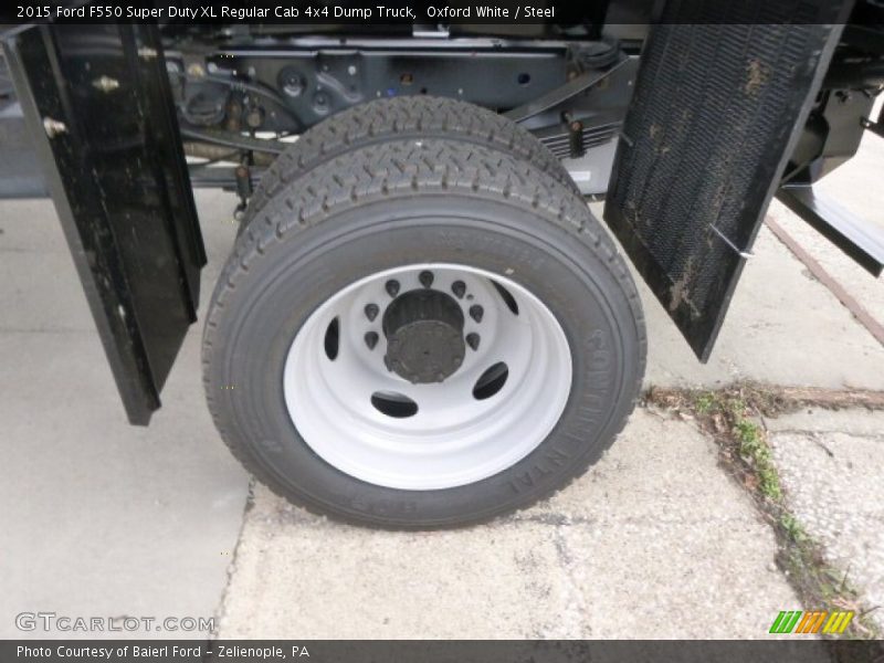 Oxford White / Steel 2015 Ford F550 Super Duty XL Regular Cab 4x4 Dump Truck