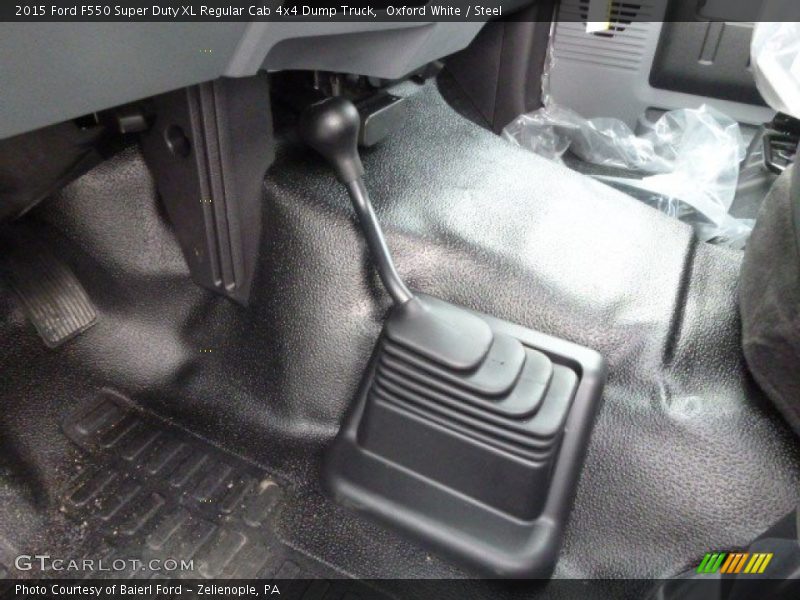 Oxford White / Steel 2015 Ford F550 Super Duty XL Regular Cab 4x4 Dump Truck