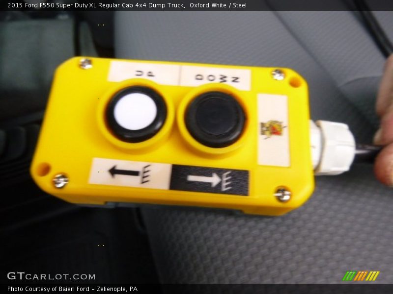 Oxford White / Steel 2015 Ford F550 Super Duty XL Regular Cab 4x4 Dump Truck