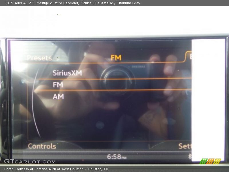 Scuba Blue Metallic / Titanium Gray 2015 Audi A3 2.0 Prestige quattro Cabriolet