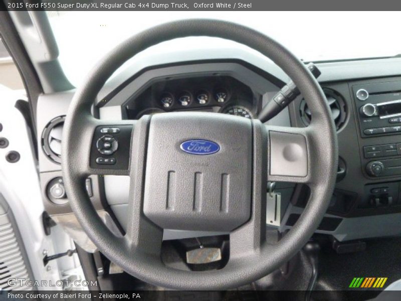 Oxford White / Steel 2015 Ford F550 Super Duty XL Regular Cab 4x4 Dump Truck
