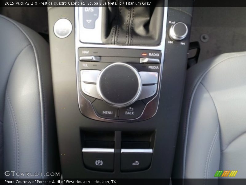 Scuba Blue Metallic / Titanium Gray 2015 Audi A3 2.0 Prestige quattro Cabriolet