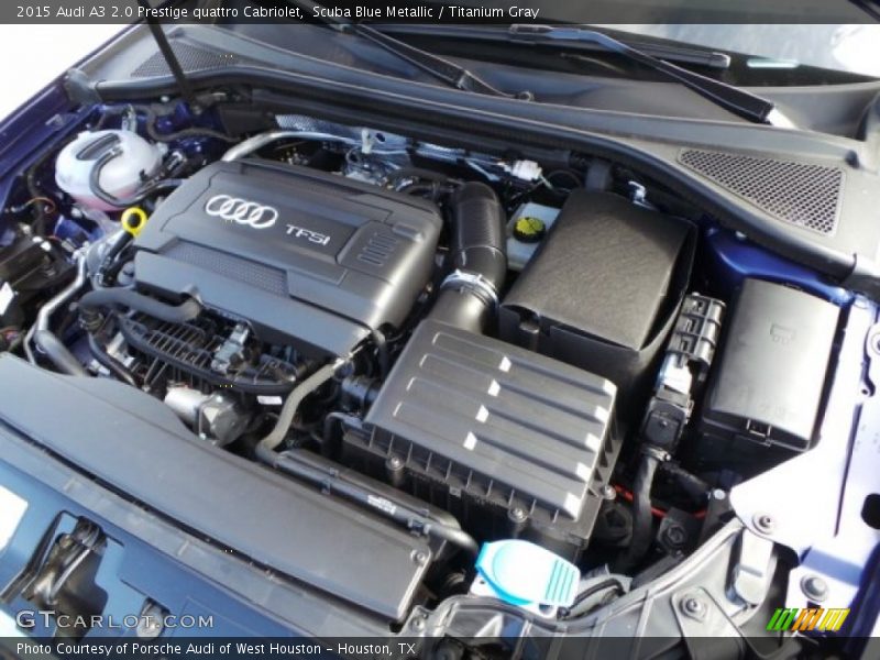 Scuba Blue Metallic / Titanium Gray 2015 Audi A3 2.0 Prestige quattro Cabriolet