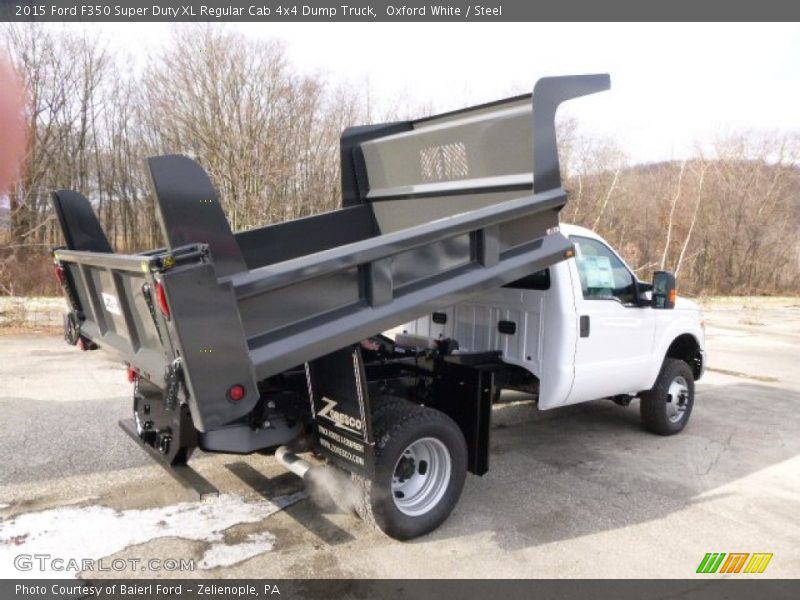 Oxford White / Steel 2015 Ford F350 Super Duty XL Regular Cab 4x4 Dump Truck