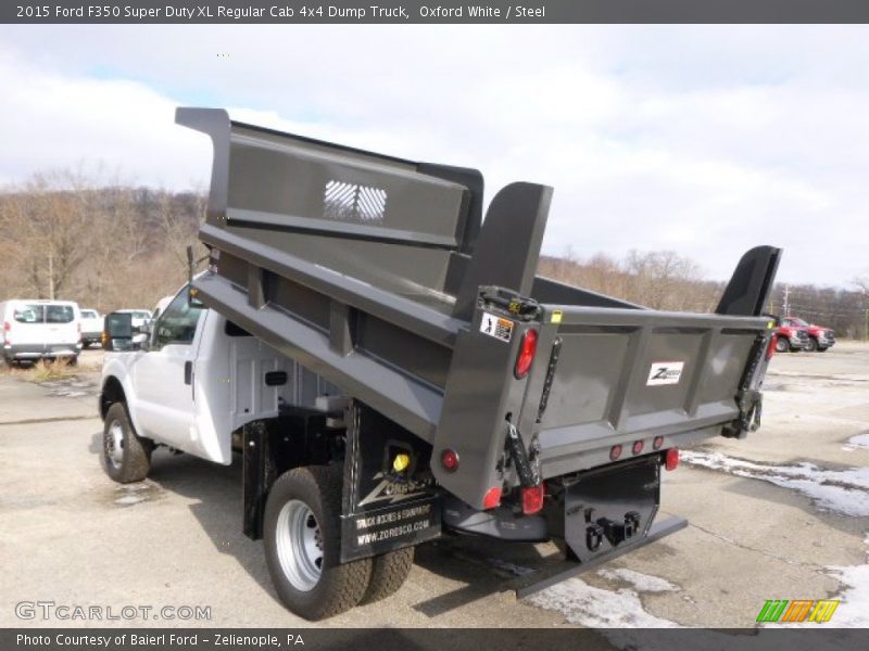 Oxford White / Steel 2015 Ford F350 Super Duty XL Regular Cab 4x4 Dump Truck