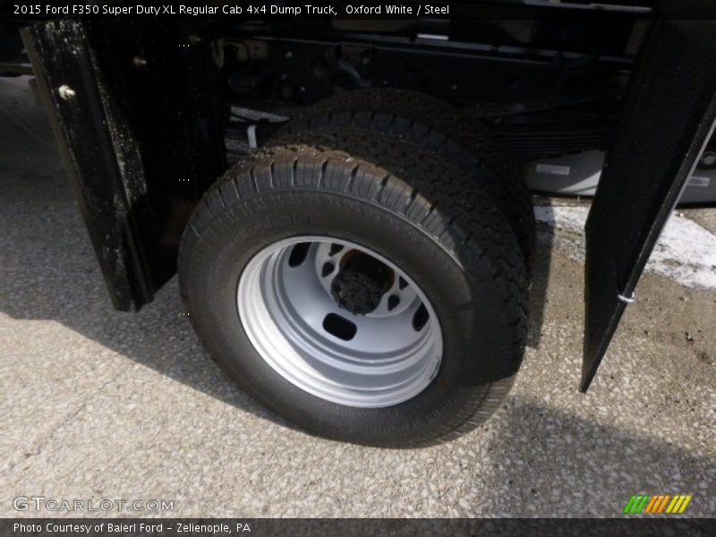 Oxford White / Steel 2015 Ford F350 Super Duty XL Regular Cab 4x4 Dump Truck