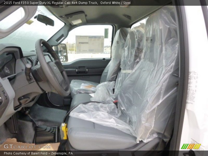 Oxford White / Steel 2015 Ford F350 Super Duty XL Regular Cab 4x4 Dump Truck