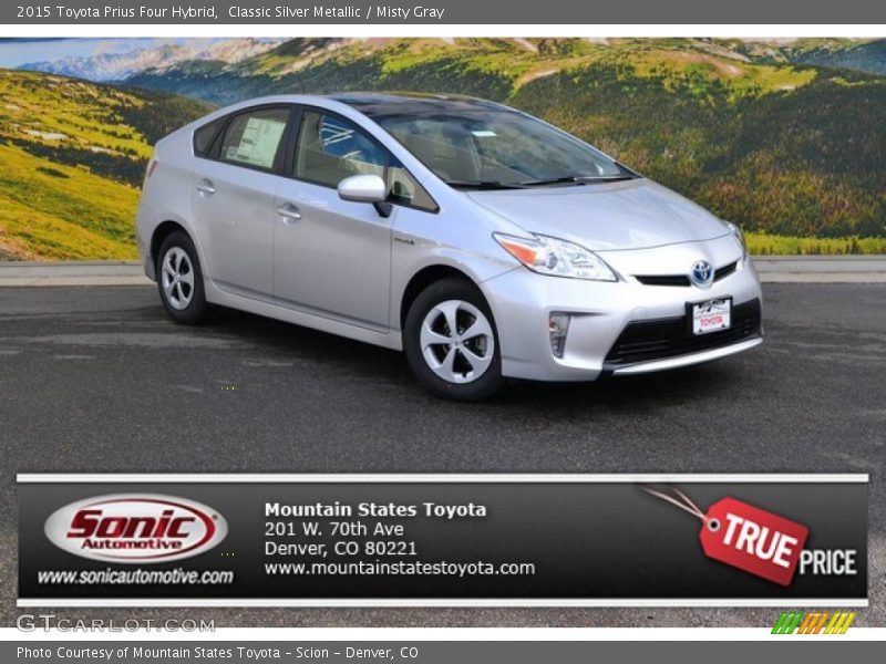 Classic Silver Metallic / Misty Gray 2015 Toyota Prius Four Hybrid