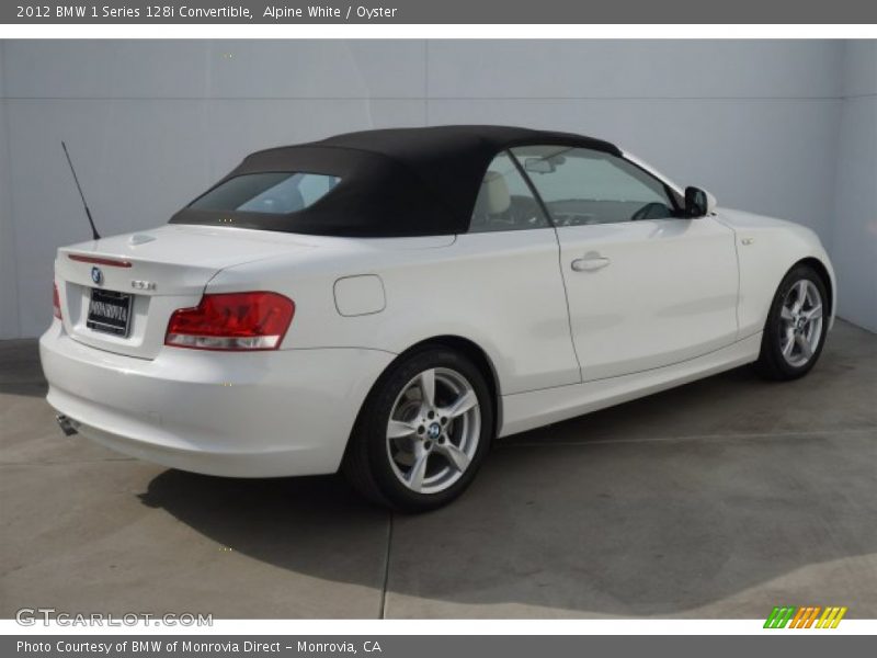 Alpine White / Oyster 2012 BMW 1 Series 128i Convertible