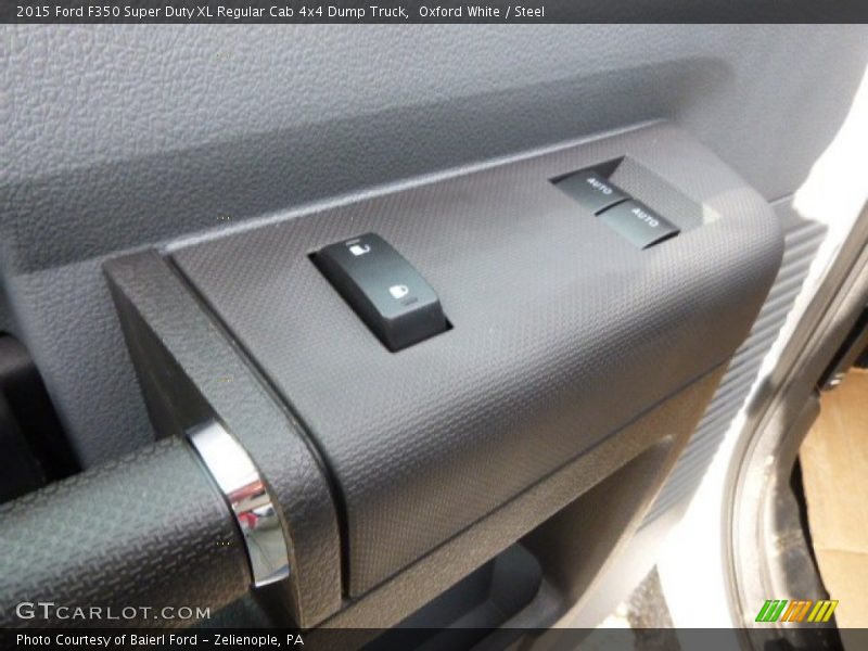Oxford White / Steel 2015 Ford F350 Super Duty XL Regular Cab 4x4 Dump Truck