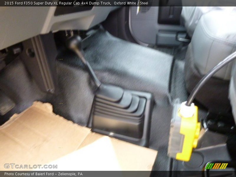 Oxford White / Steel 2015 Ford F350 Super Duty XL Regular Cab 4x4 Dump Truck