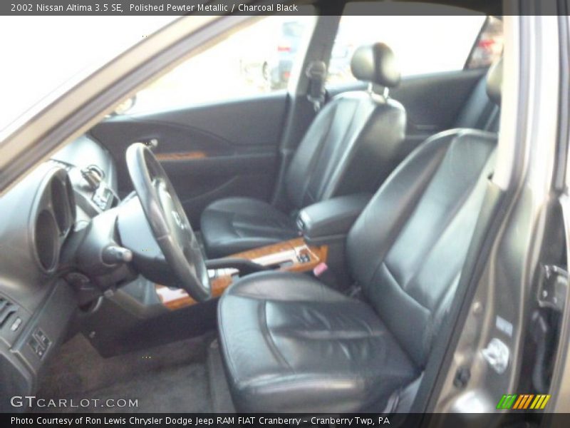 Polished Pewter Metallic / Charcoal Black 2002 Nissan Altima 3.5 SE