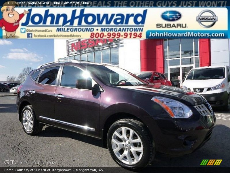Black Amethyst / Black 2013 Nissan Rogue SL AWD
