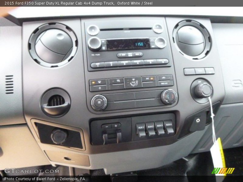 Oxford White / Steel 2015 Ford F350 Super Duty XL Regular Cab 4x4 Dump Truck