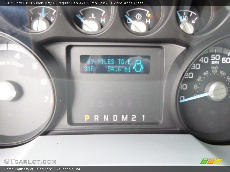 Oxford White / Steel 2015 Ford F350 Super Duty XL Regular Cab 4x4 Dump Truck