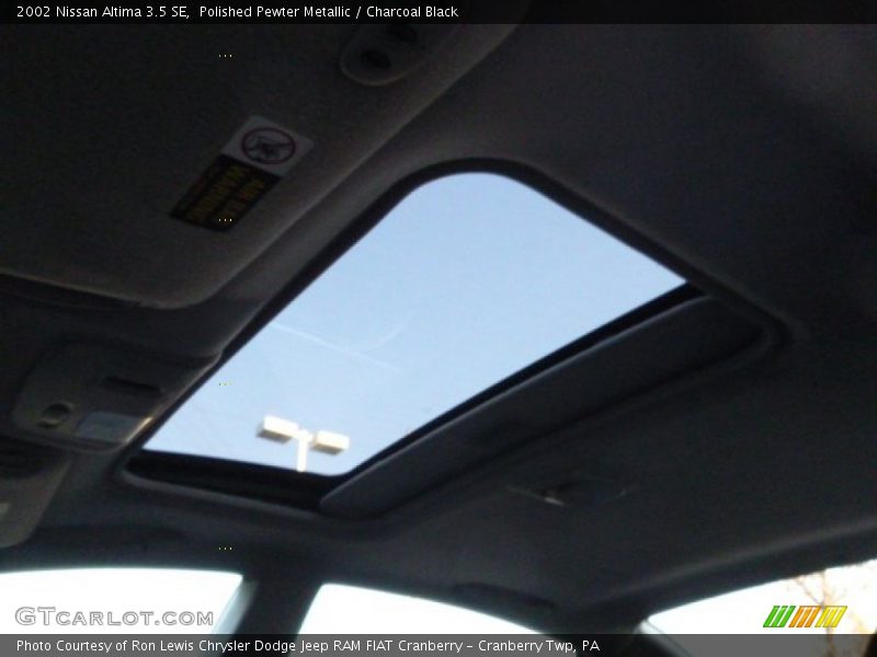 Polished Pewter Metallic / Charcoal Black 2002 Nissan Altima 3.5 SE