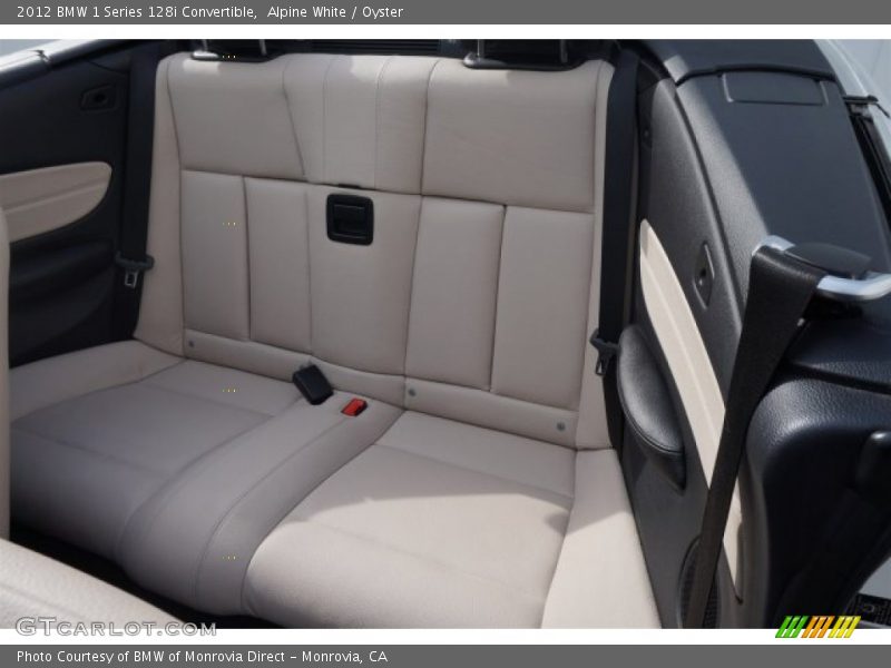 Rear Seat of 2012 1 Series 128i Convertible