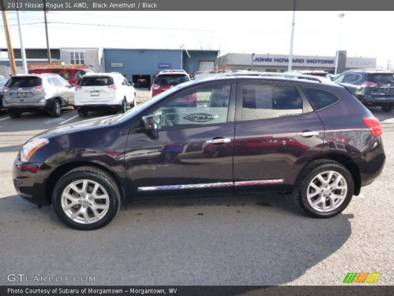 Black Amethyst / Black 2013 Nissan Rogue SL AWD