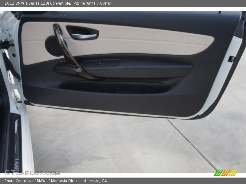 Alpine White / Oyster 2012 BMW 1 Series 128i Convertible
