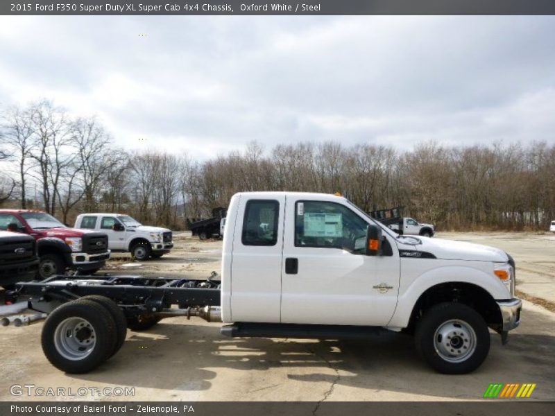 Oxford White / Steel 2015 Ford F350 Super Duty XL Super Cab 4x4 Chassis