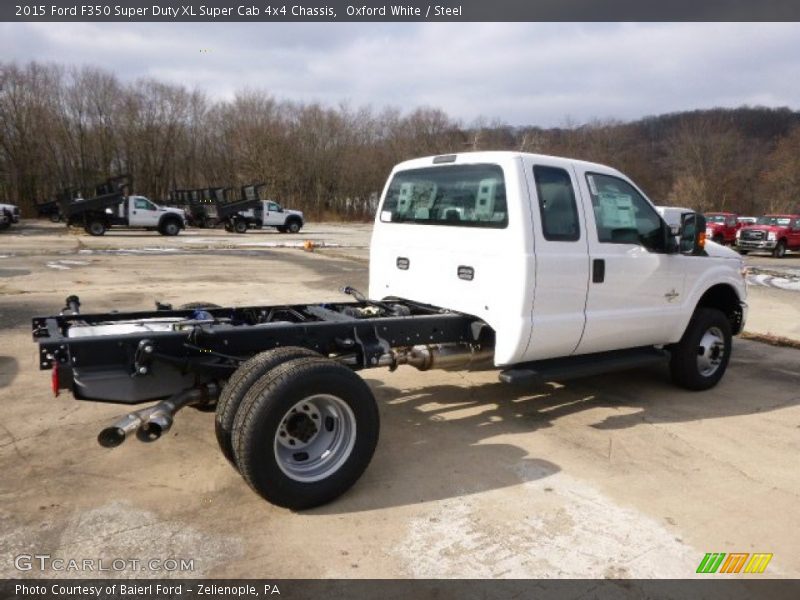 Oxford White / Steel 2015 Ford F350 Super Duty XL Super Cab 4x4 Chassis