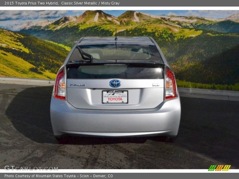 Classic Silver Metallic / Misty Gray 2015 Toyota Prius Two Hybrid