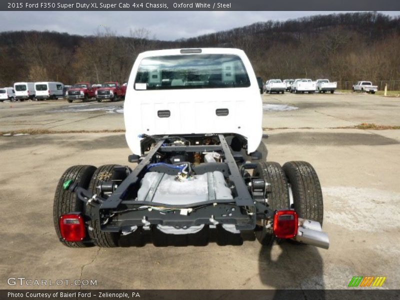 Oxford White / Steel 2015 Ford F350 Super Duty XL Super Cab 4x4 Chassis