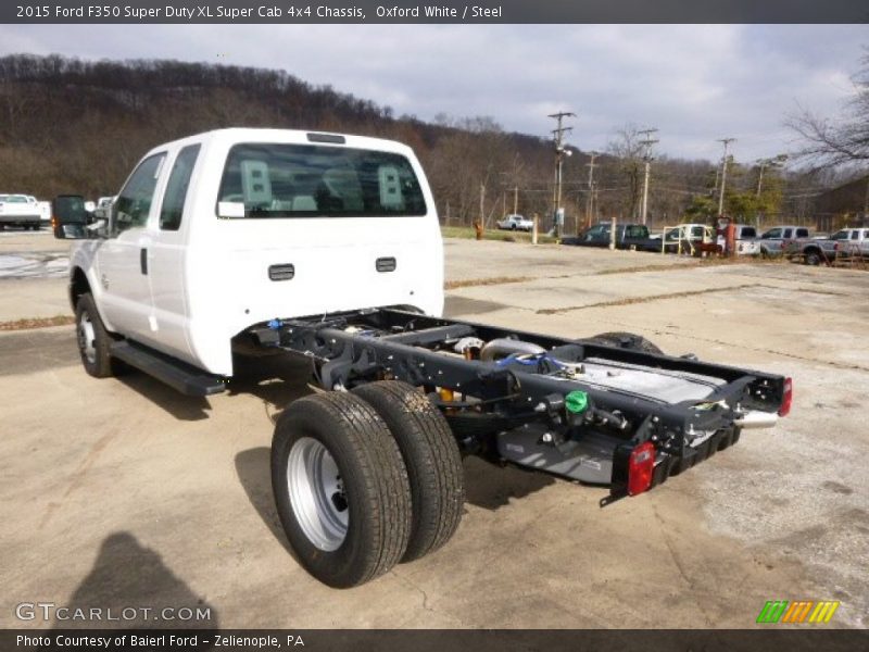 Oxford White / Steel 2015 Ford F350 Super Duty XL Super Cab 4x4 Chassis