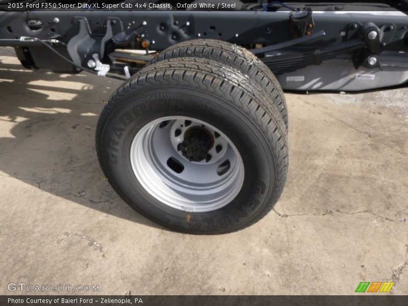 Oxford White / Steel 2015 Ford F350 Super Duty XL Super Cab 4x4 Chassis