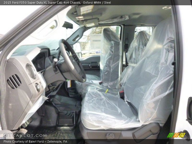 Oxford White / Steel 2015 Ford F350 Super Duty XL Super Cab 4x4 Chassis