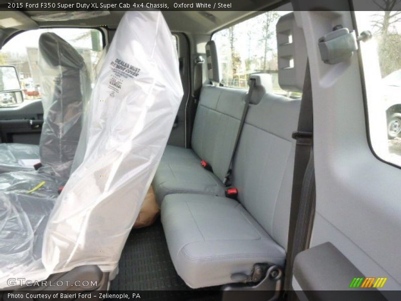 Oxford White / Steel 2015 Ford F350 Super Duty XL Super Cab 4x4 Chassis