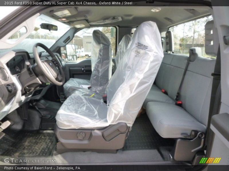 Oxford White / Steel 2015 Ford F350 Super Duty XL Super Cab 4x4 Chassis