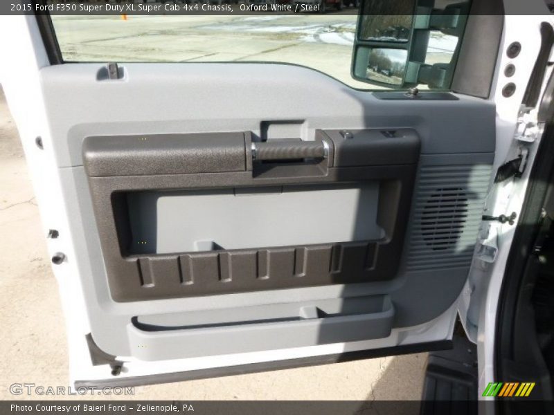 Oxford White / Steel 2015 Ford F350 Super Duty XL Super Cab 4x4 Chassis