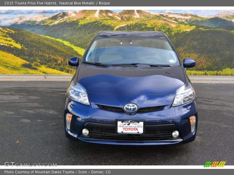 Nautical Blue Metallic / Bisque 2015 Toyota Prius Five Hybrid