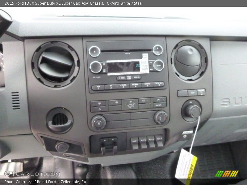 Oxford White / Steel 2015 Ford F350 Super Duty XL Super Cab 4x4 Chassis