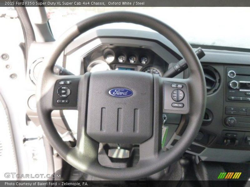 Oxford White / Steel 2015 Ford F350 Super Duty XL Super Cab 4x4 Chassis
